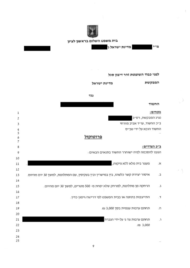 שחרור ממעצר לאחר תלונת שווא שקרית בגין אונס