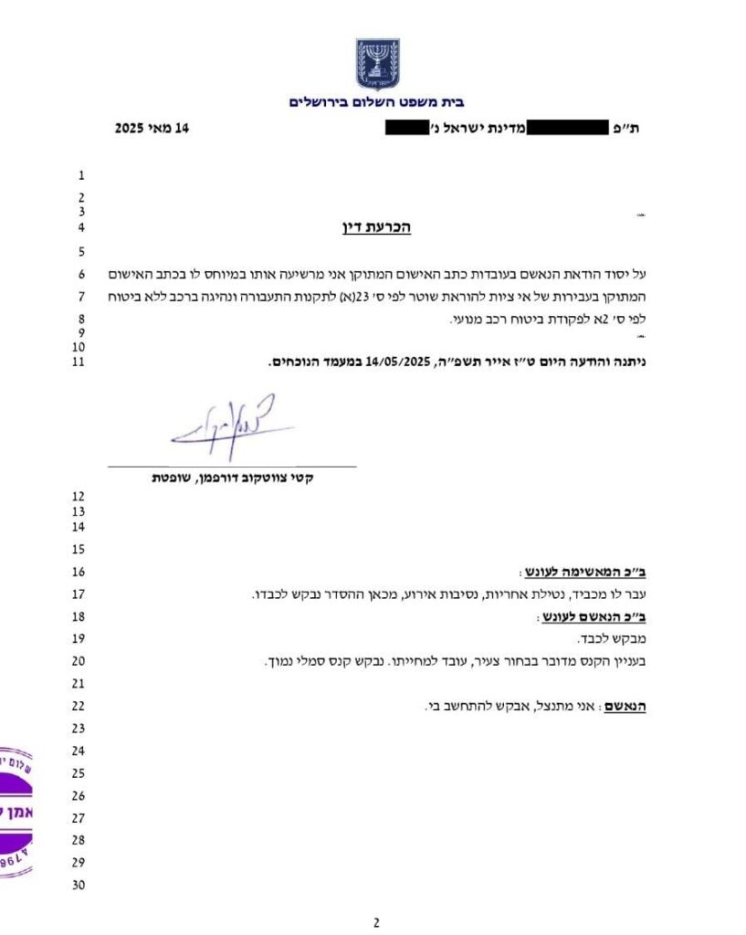 סגירת תיק פלילי 