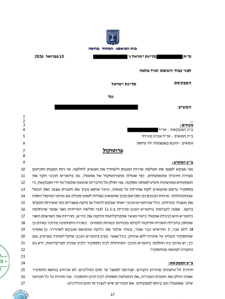 שחרור ממעצר בתיק חמור של ייבוא סמים