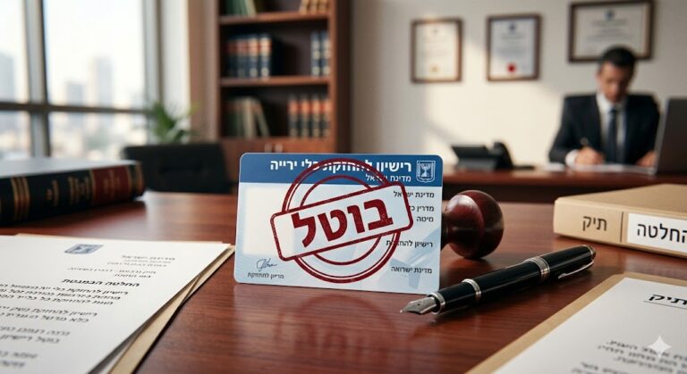 ביטול רישיון נשק